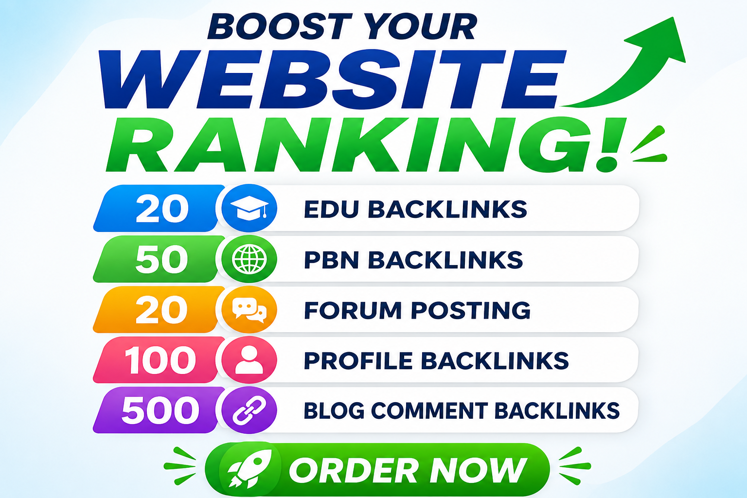 Dominate your website ranking with our complete powerful backlinks strategy