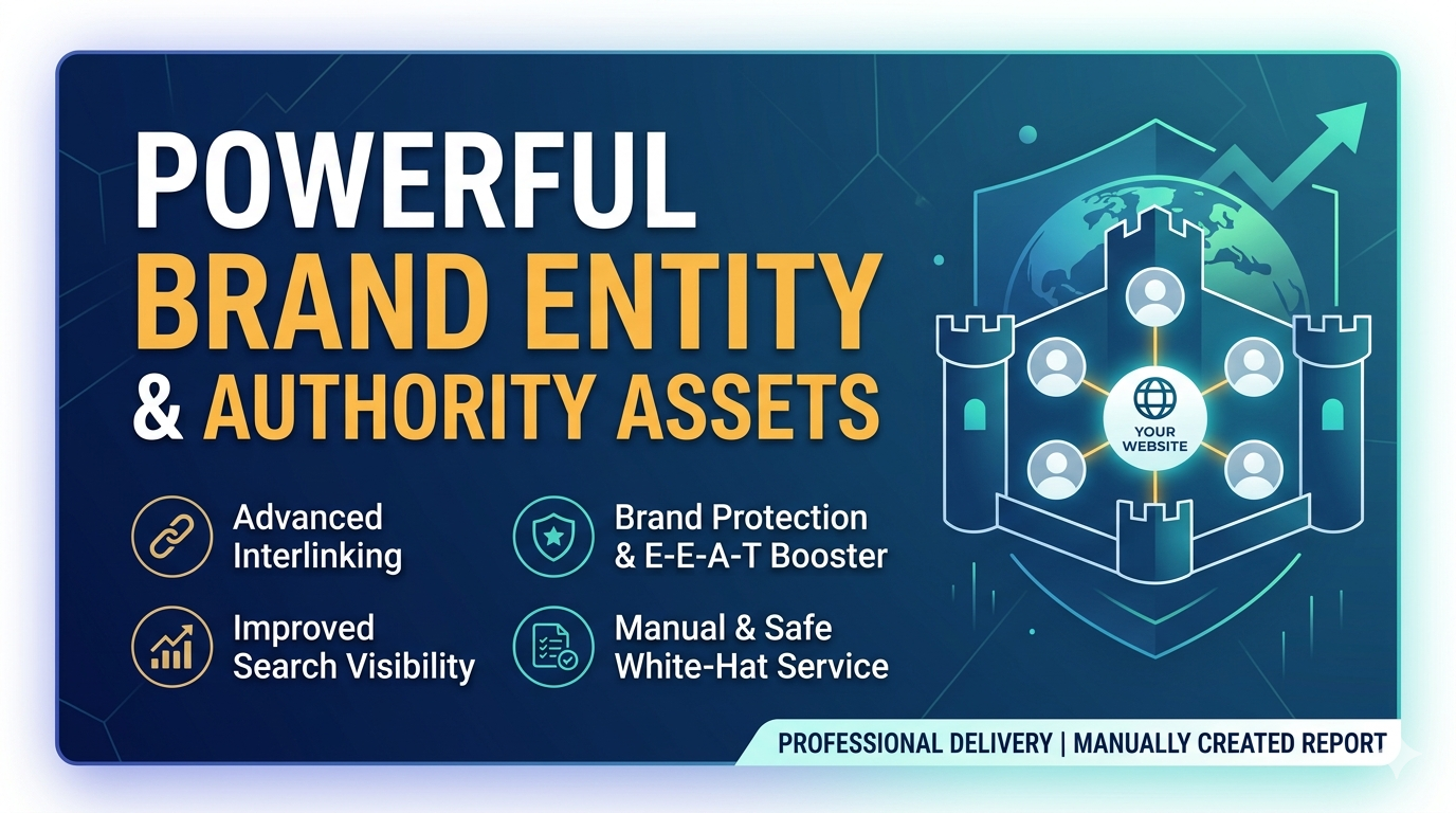 I will build a Branded Entity Fortress with 50 Authority Links