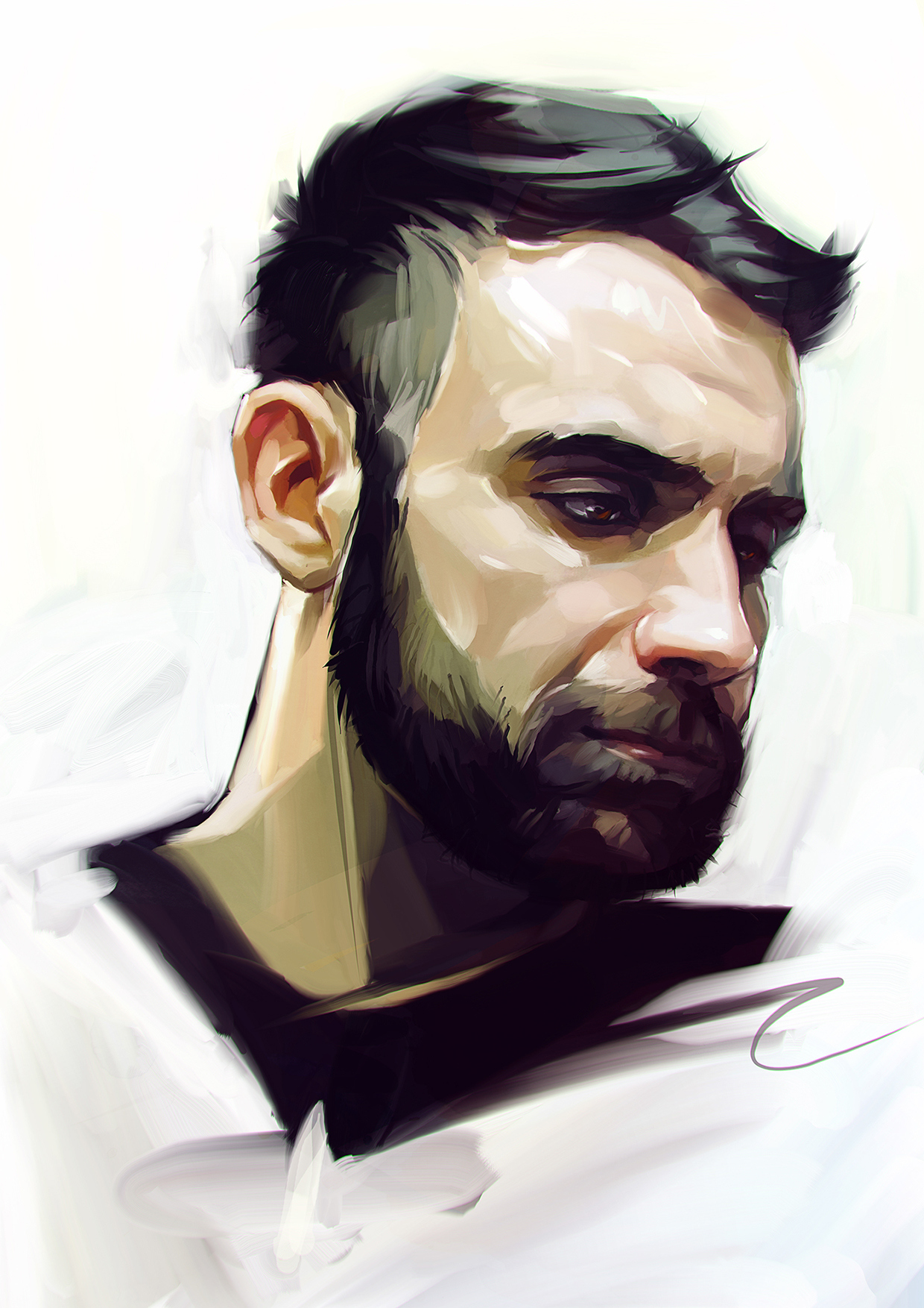 I will draw you a digital portrait in my style