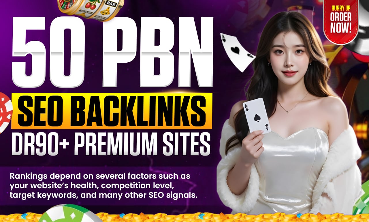 GET 50 HOMEPAGE PBNs BACKLINKS FROM DR90+ WEBSITE AND...