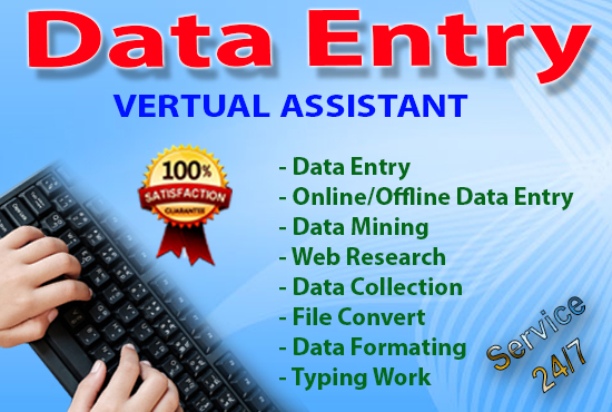 I will do any kind of data entry work of your business