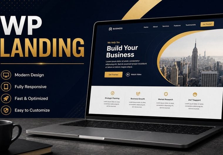 a starter website landing build for the brand, Brand...