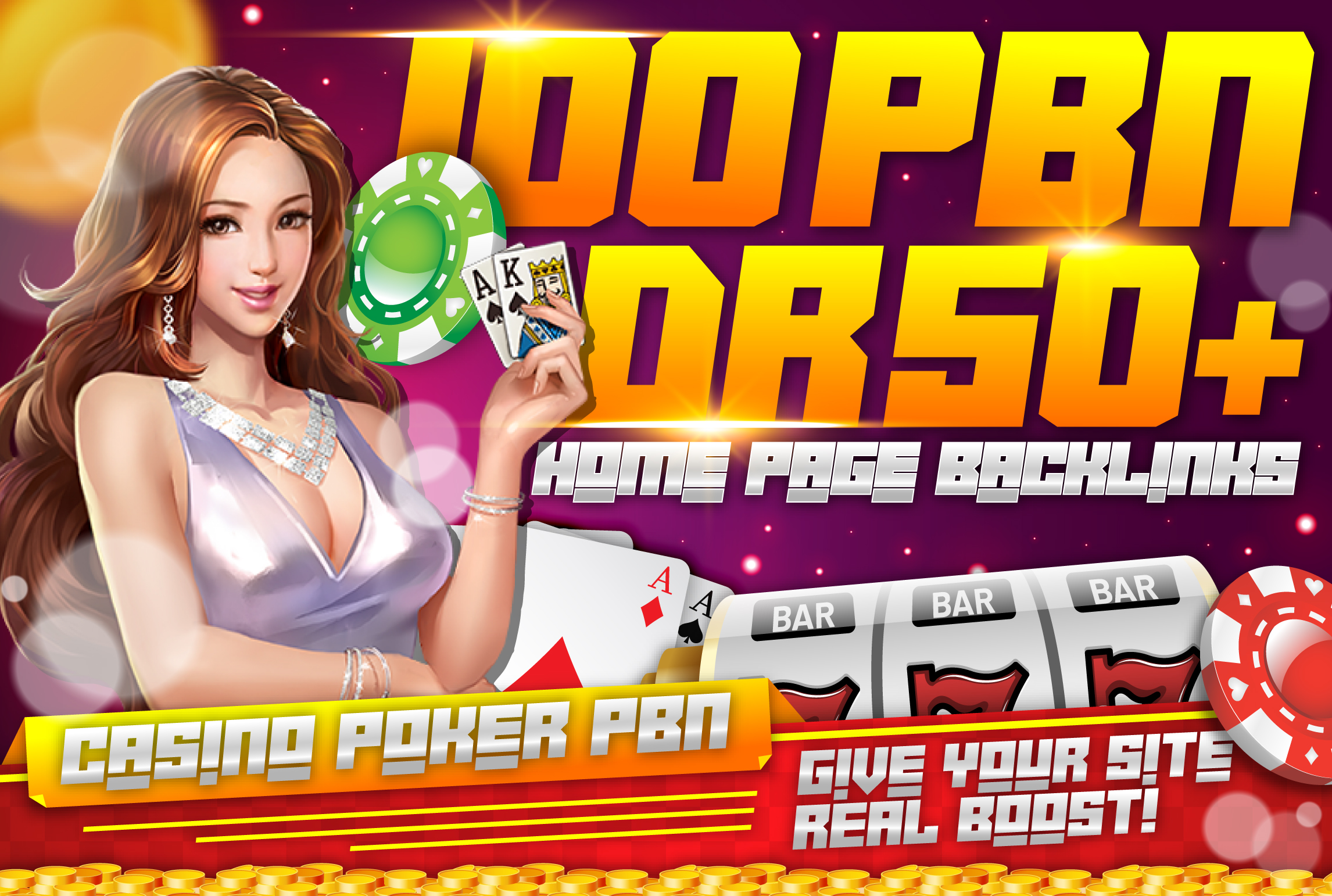 Casino Poker Gambling 100 PBN with high DR 50+ Low Spam Score do-follow permanent backlinks