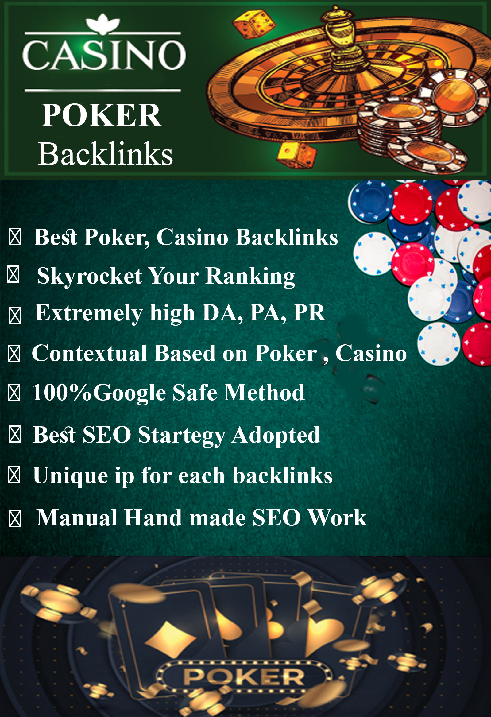 1100 Poker Backlinks, HQ PBN poker, blackjack, casino and gambling backlinks