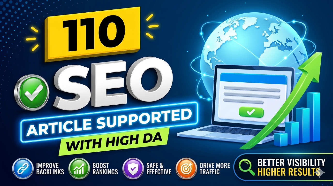 2026 UPDATE 110 Article Supported Permanent Manual SEO Backlinks With High DA PA site