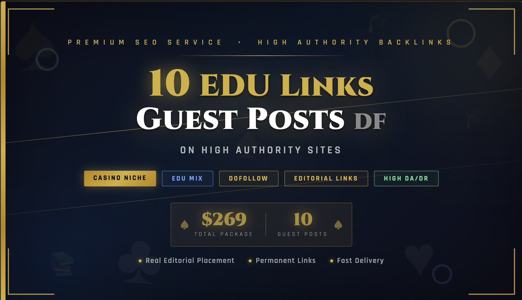 10 ED links Guest Posts DF On High Authority Sites