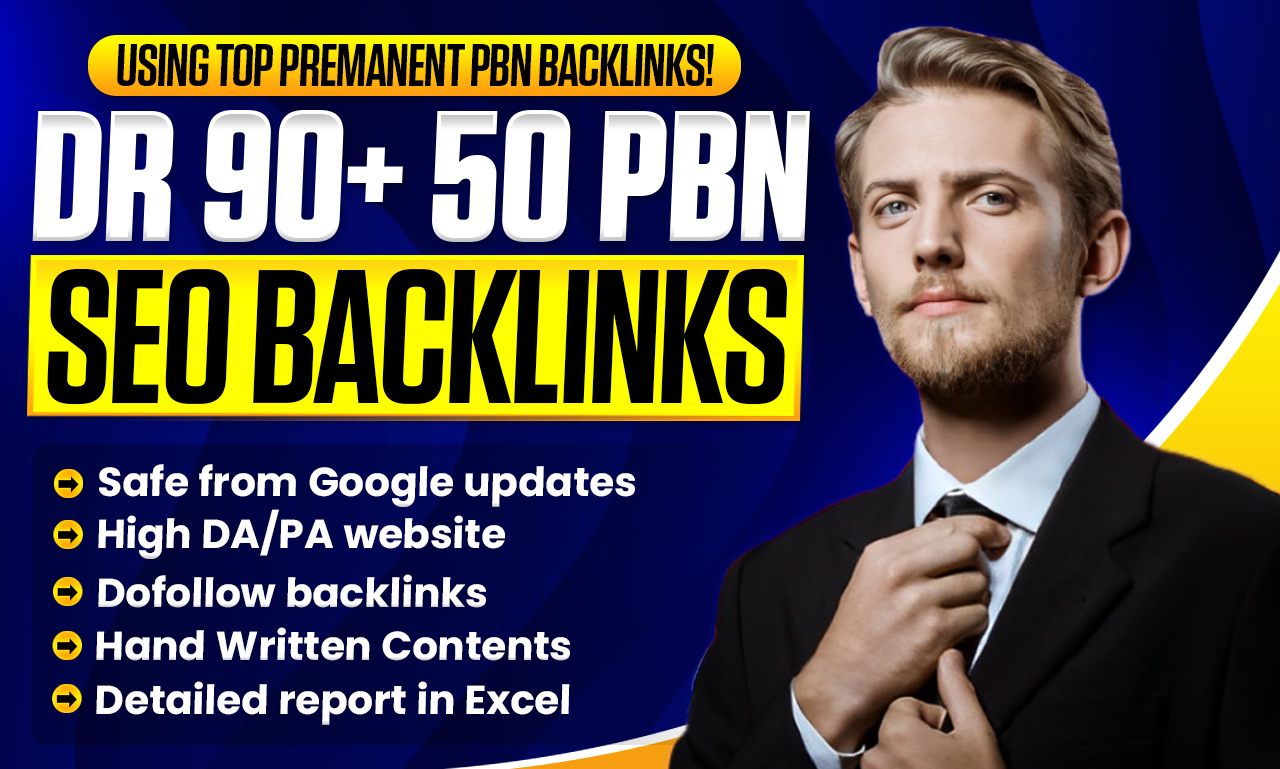 DR 90+ Guaranteed | 50 Top-Quality Premium PBN Backlinks | Massive Ranking Power