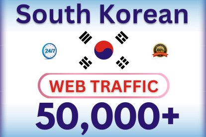 South Korean high quality web traffic for any web sit...