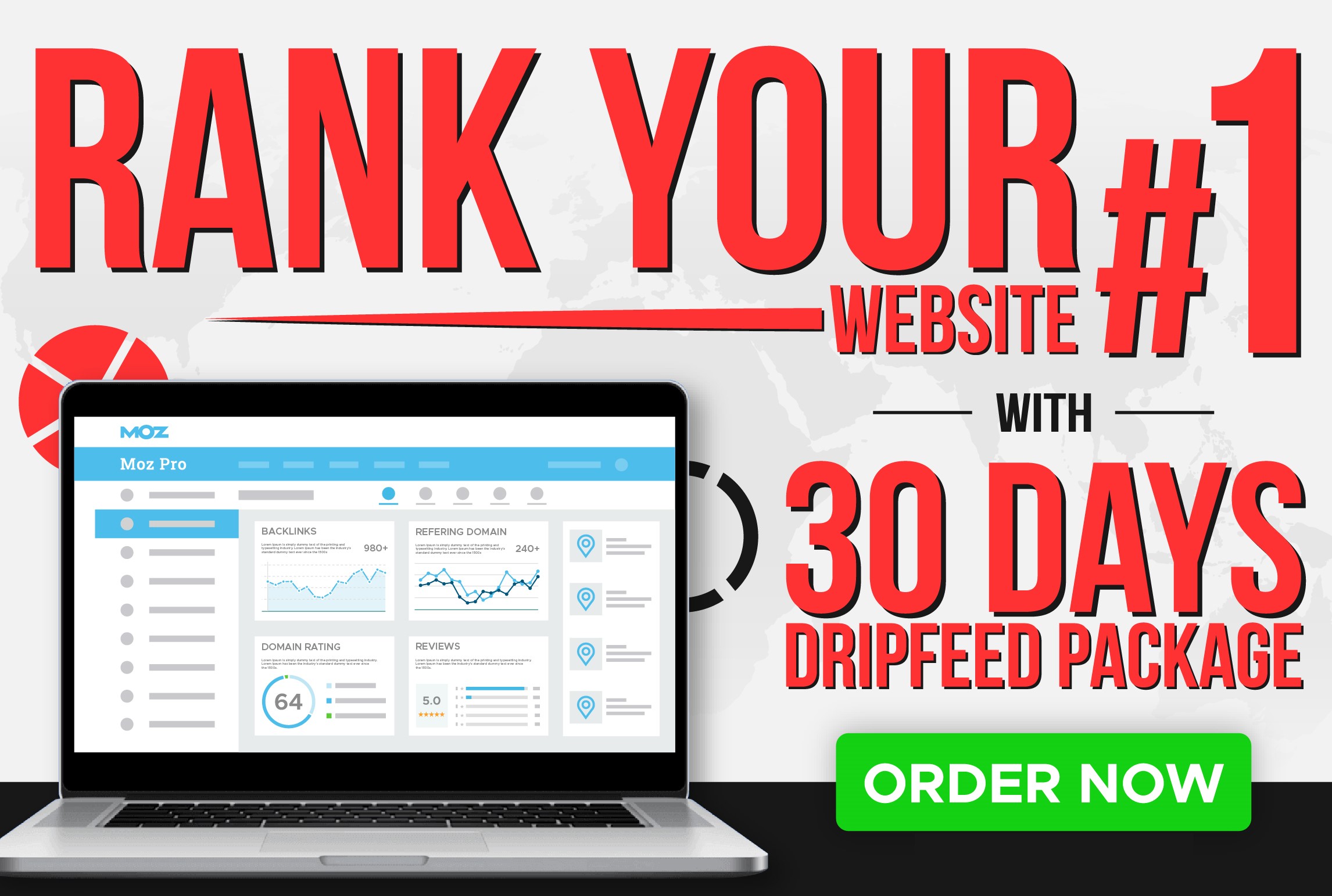 Rank website on Google with 30 Days SEO Package Manually Done 