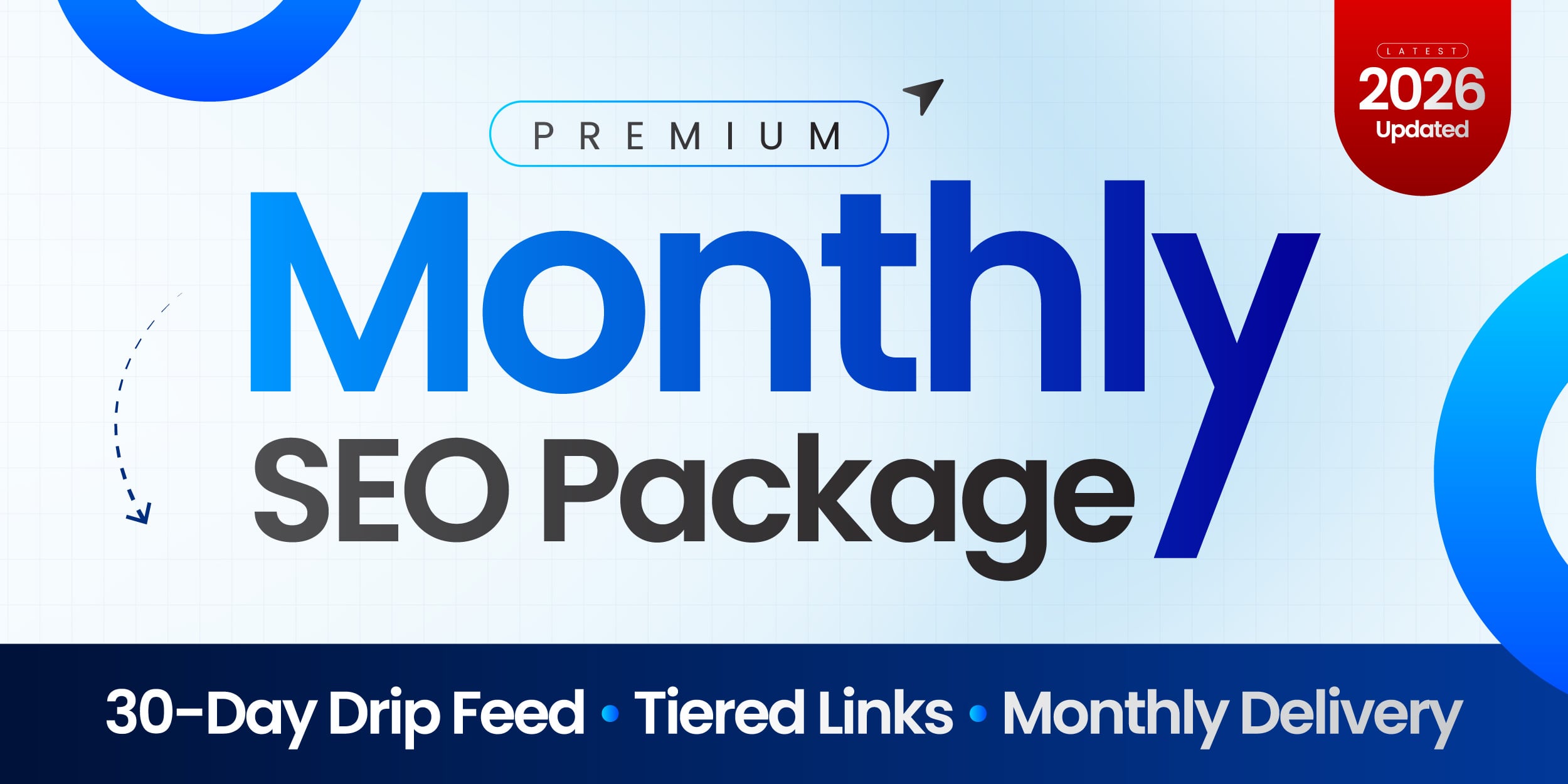 Premium Monthly SEO Package with Manual Backlinks to Improve Google Rankings