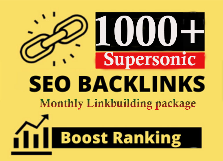 Supersonic Page 1 Rank booster Ultra Safe SEO Linkbuildring package for Google ranking