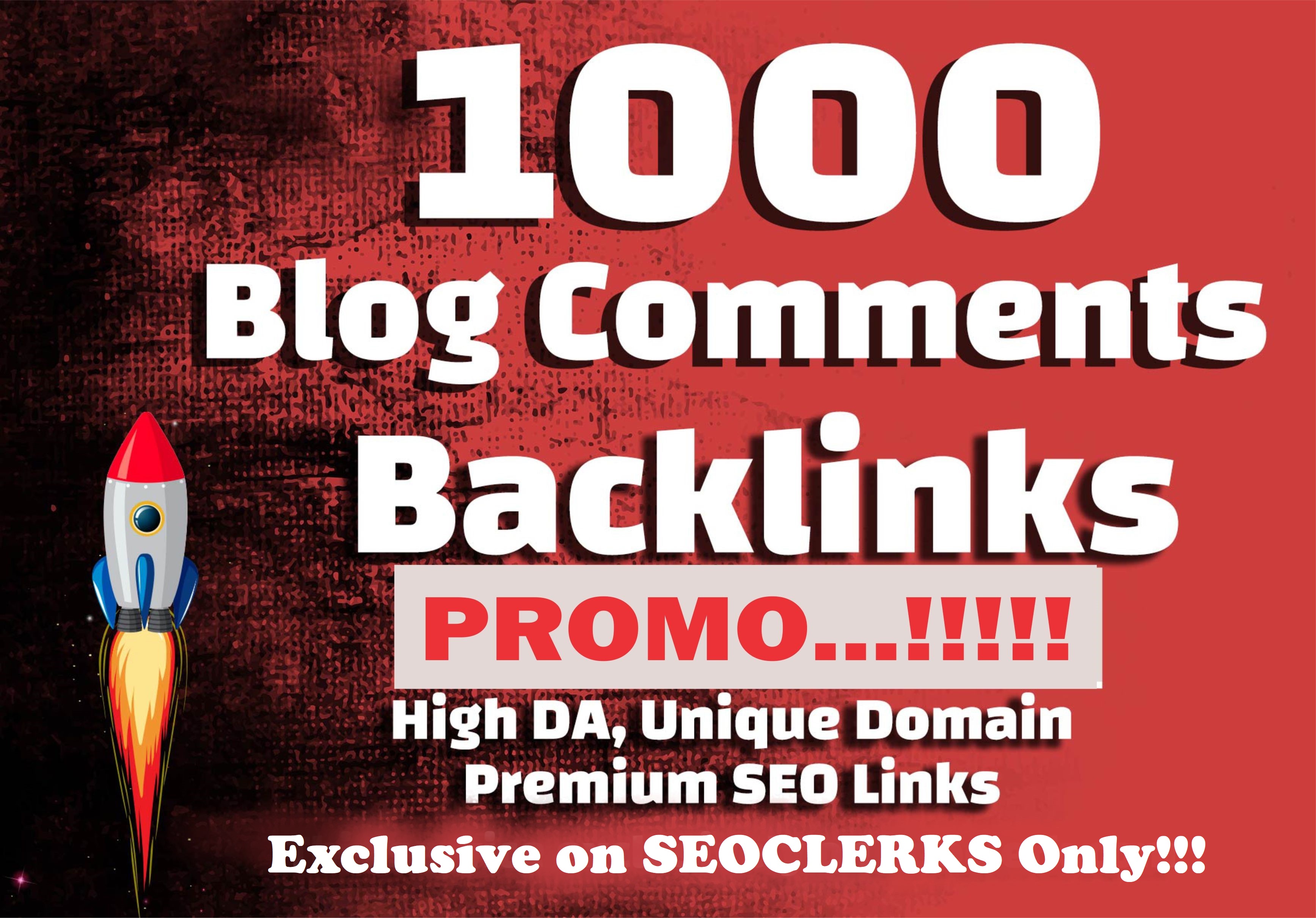 1000 Unique Dofollow Blog Comments Backlinks High DA PA to increase your google ranking