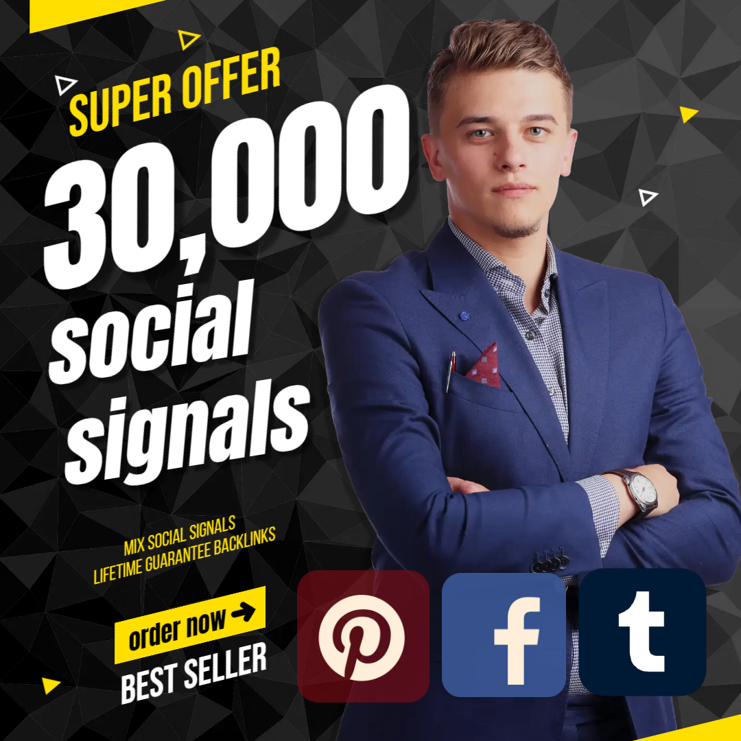 30,000 Social Signals From Top 3 Social Media Websites Increase Your SEO Ranking