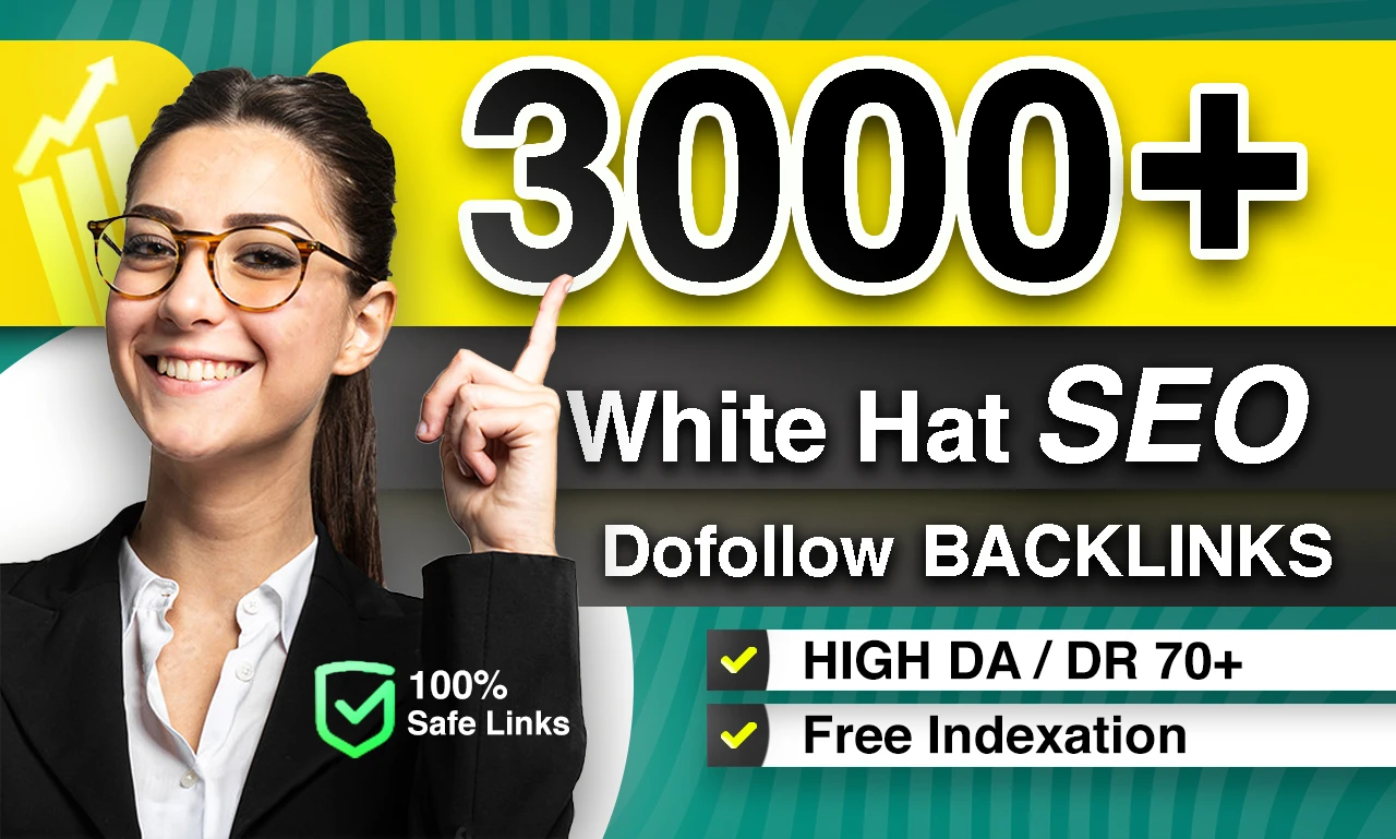 I will do white hat seo dofollow backlinks with high authority contextual quality links