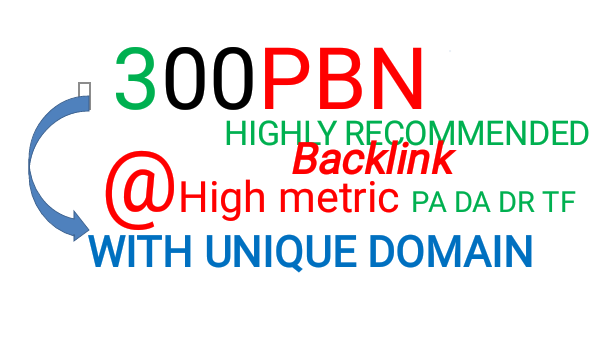 Get 300 powerfully generated Homepage Pbn backlinks