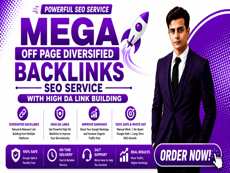 Mega off page diversified backlinks SEO service with ...