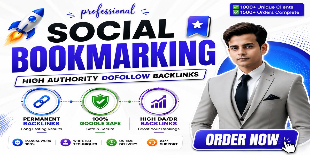 High Authority bookmarks SEO Backlinks to get organic...