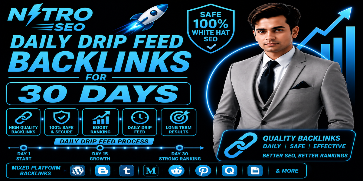  NITRO SEO Daily Drip Feed Backlinks for 30 Days