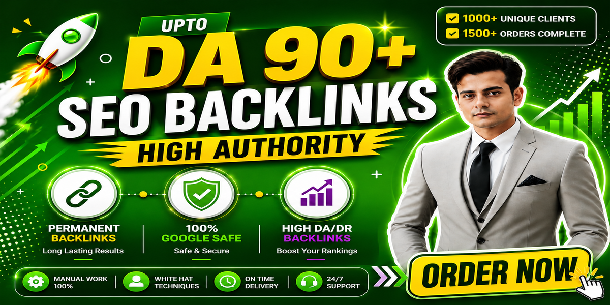 DA-90 Game changer link building manually off page seo backlinks