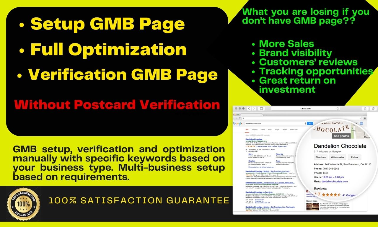 Setup, Optimize And Verify Your Google My Business Page