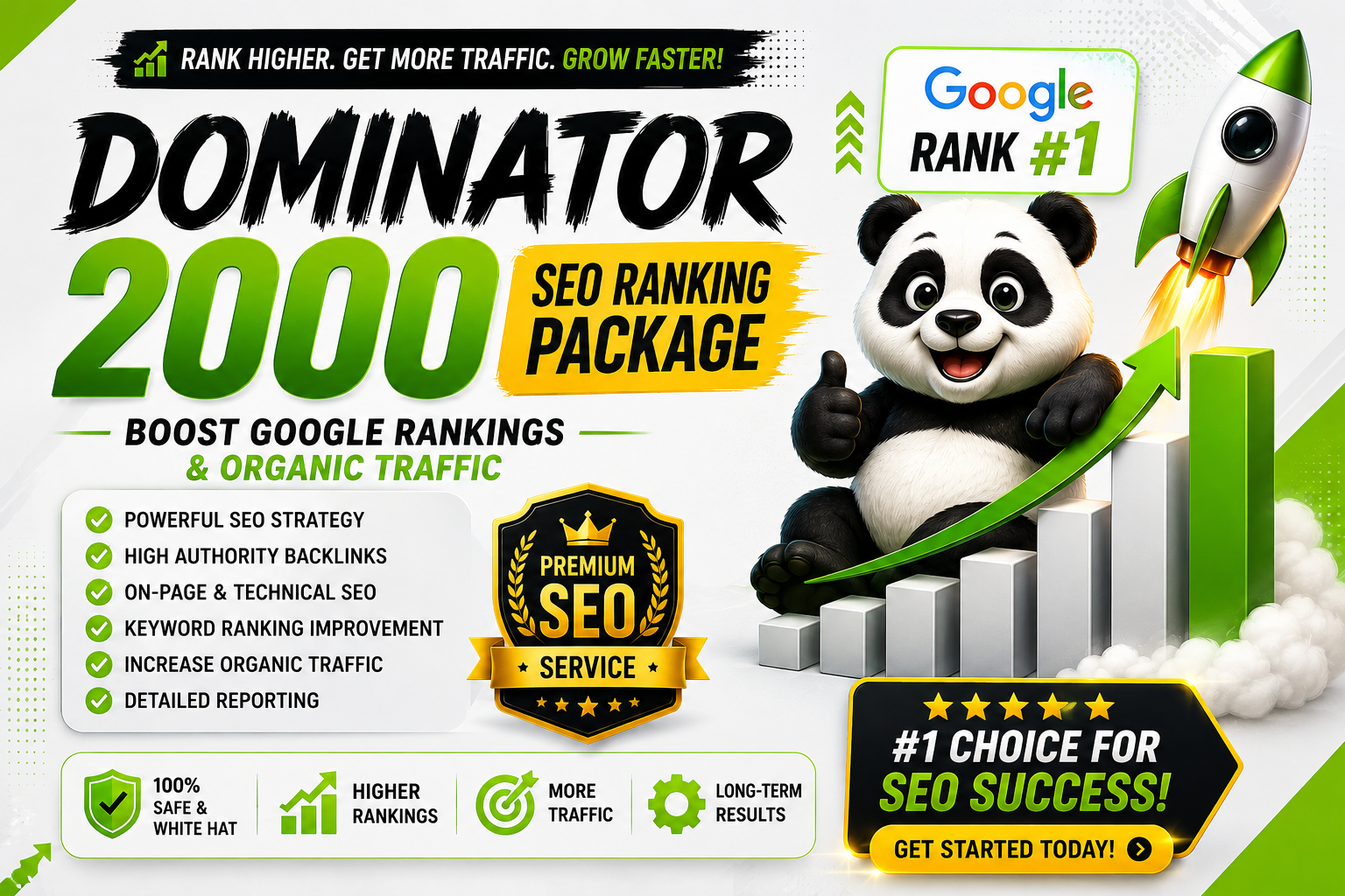Premium Dominator 2000 SEO Package for Powerful Websi...