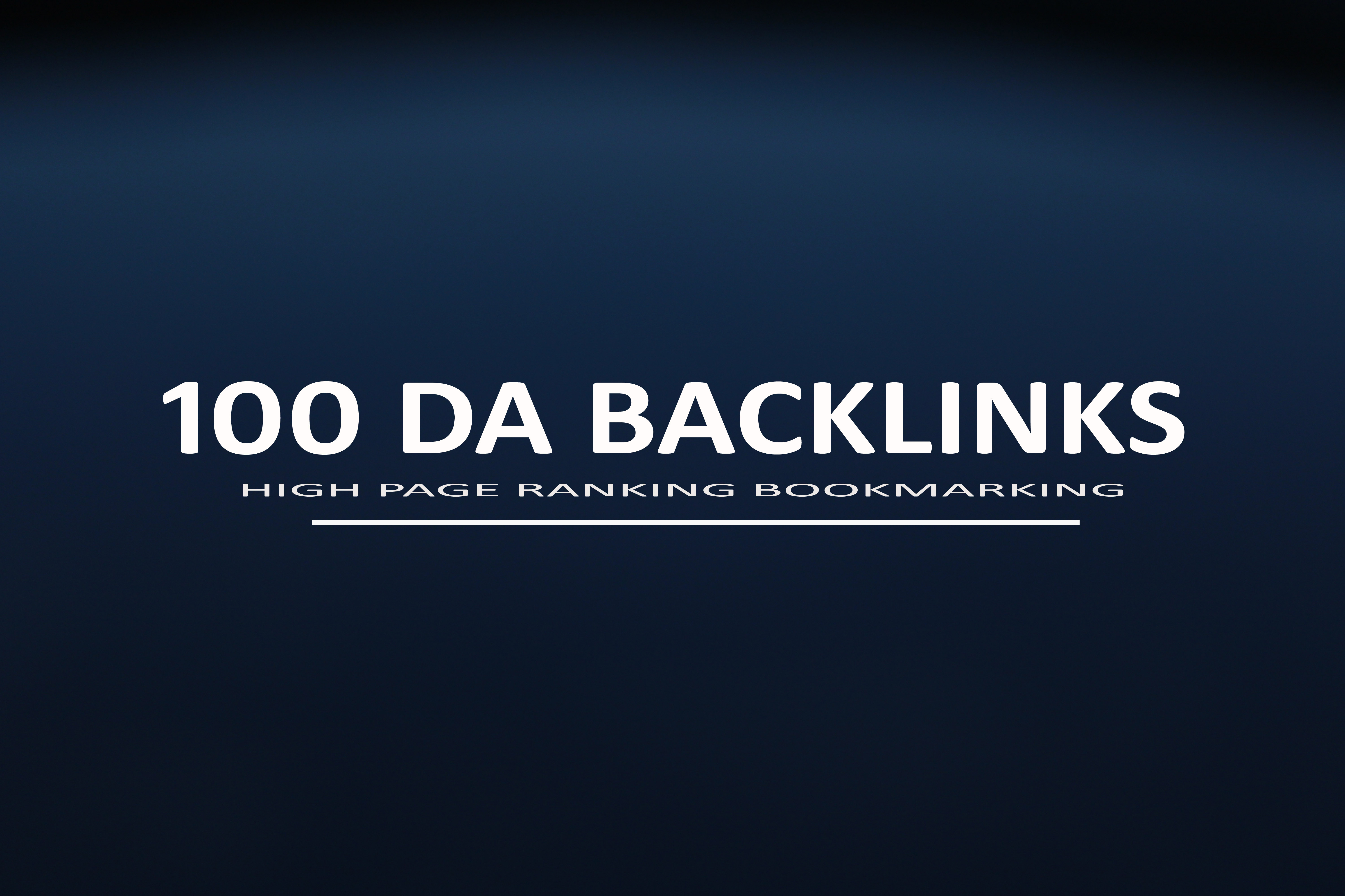 I will create linkbuild in 100 DA websites