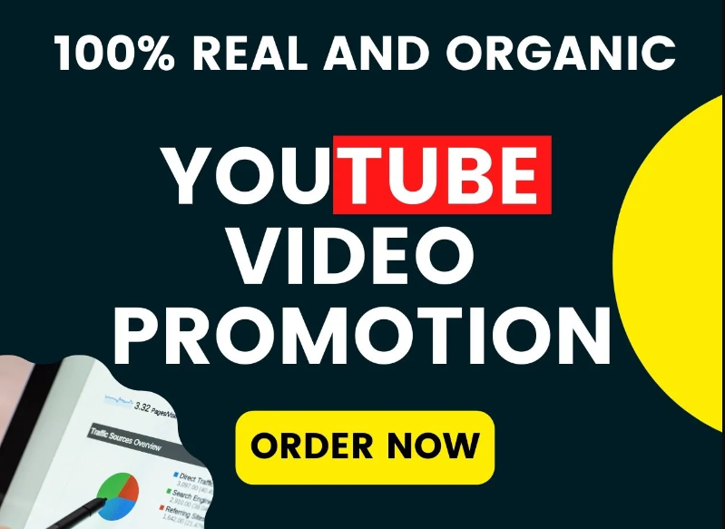 Real YouTube video Promotion and Marketing via ad Guaranteed non drop