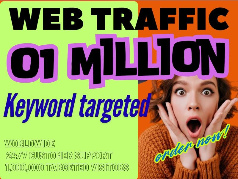 ONE MILLION worldwide KEYWORD targeted web traffic to any site or links