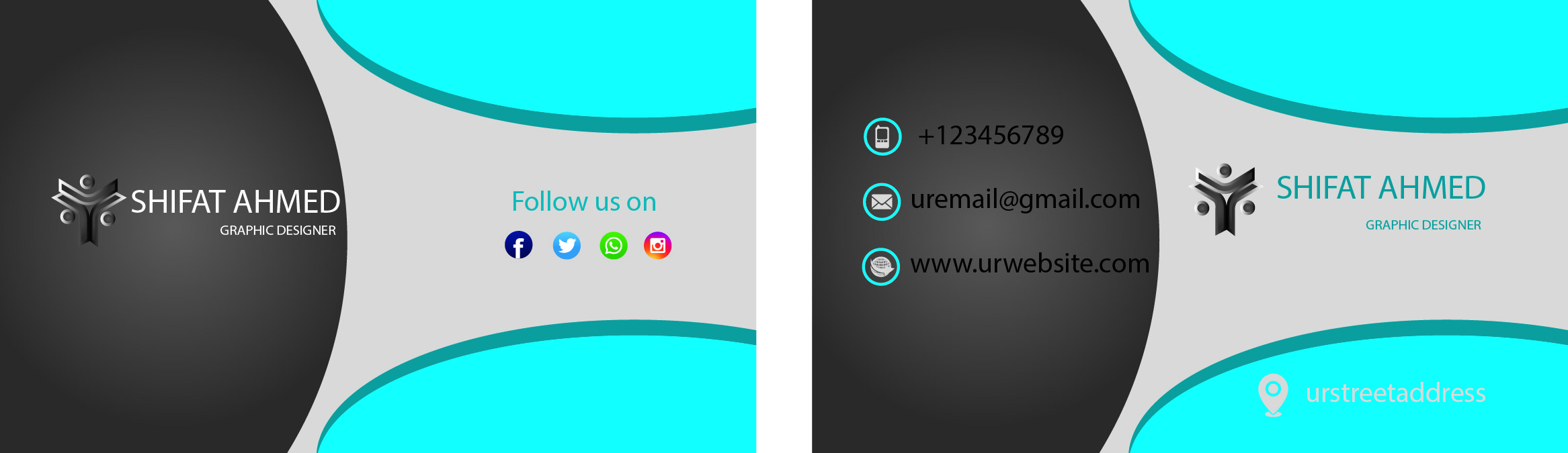 Design Your Double Side Bussiness Card In Modern Way