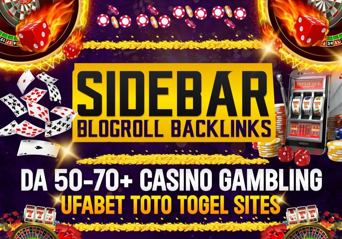 10 Premium Casino Sidebar Blog Roll PBN DA50+ High-Quality Backlinks Unique Domains