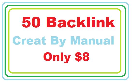 50 Backlink Create By Manual Only on available Youtuber100