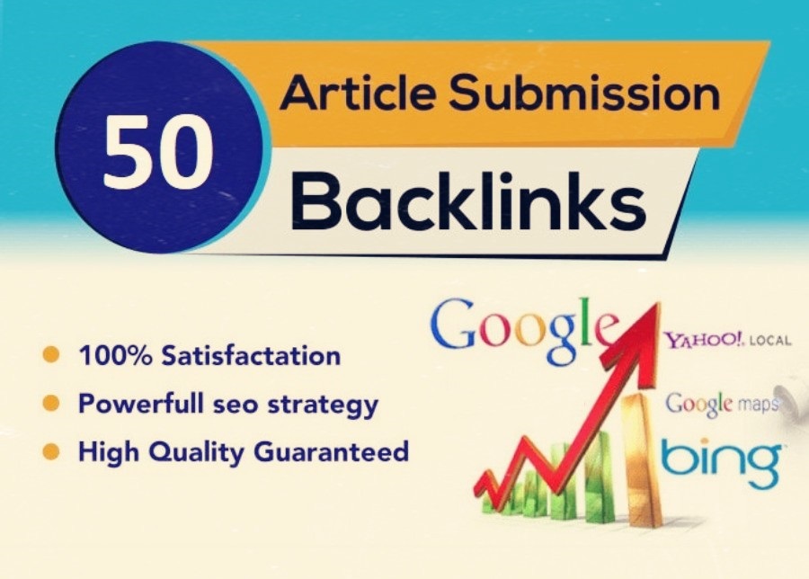 50+ Article Submission Backlinks - For Rocket Google ranking