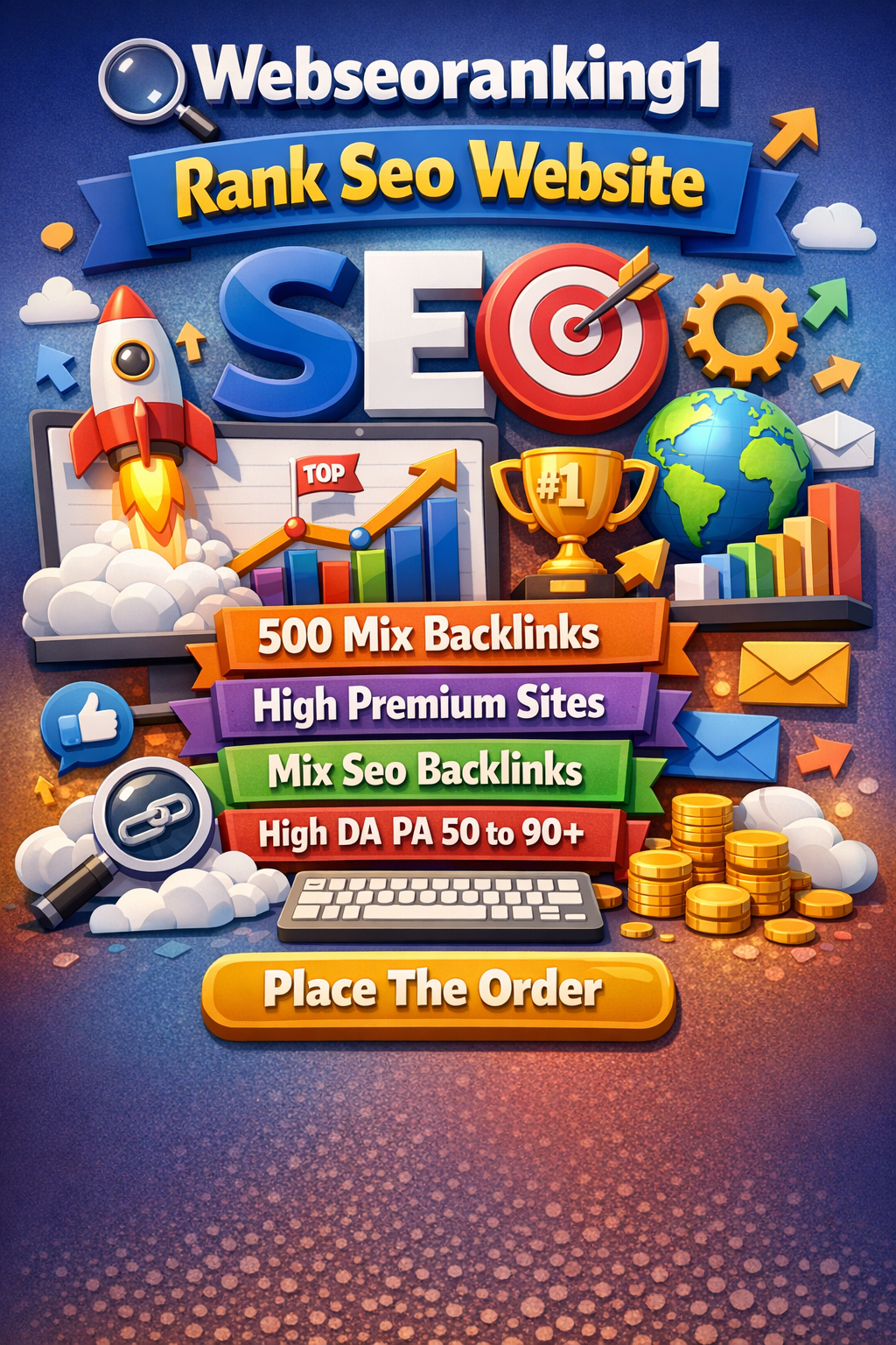 Rank SEO Website 500 Mix Backlinks High Premium Sites HIgh DA PA 50 to 90+