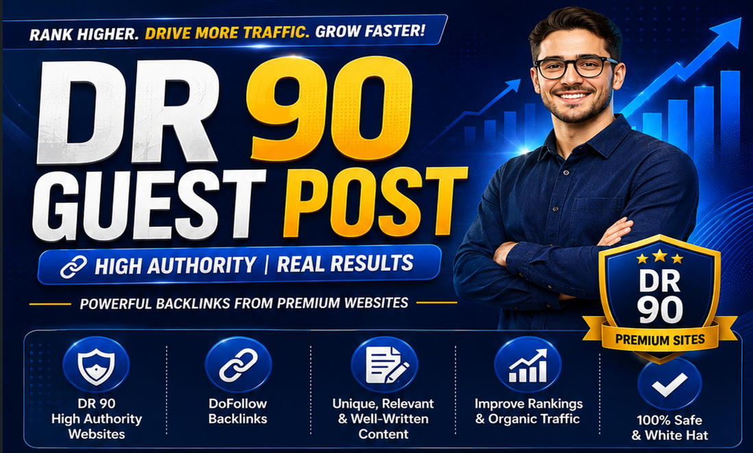 100 DR90 GUEST POST BACKLINKS 1 GOOGLE RANK