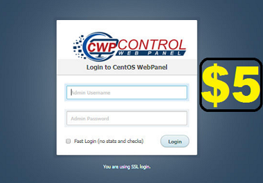 I will install cwp centos webserver cwp server at any vps server