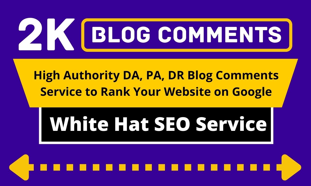 2000 Blog Comments SEO Backlinks White Hat Link Building Service
