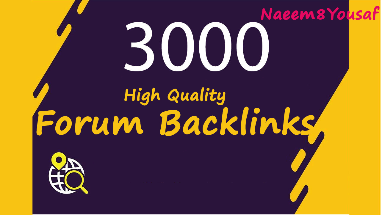 I will provide 3000 forum profile backlinks