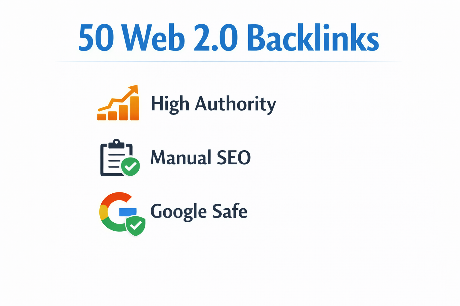 I will create 50 high quality Web 2.0 backlinks for SEO