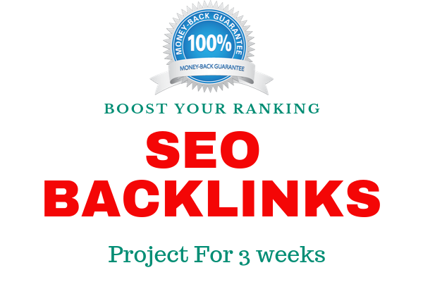 High SEO Backlink Package in 3 Weeks Great Project Google Ranking