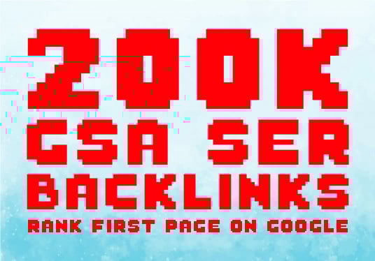 create 200k GSA ser HQ backlinks for google ranking
