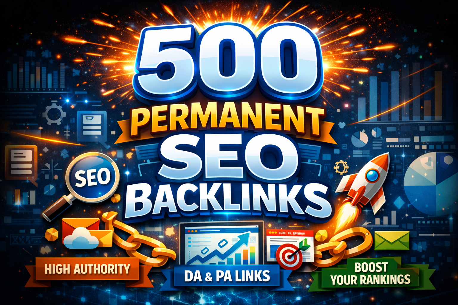 Rank Website Keywords With 500 Permanent High Quality Seo Backlinks