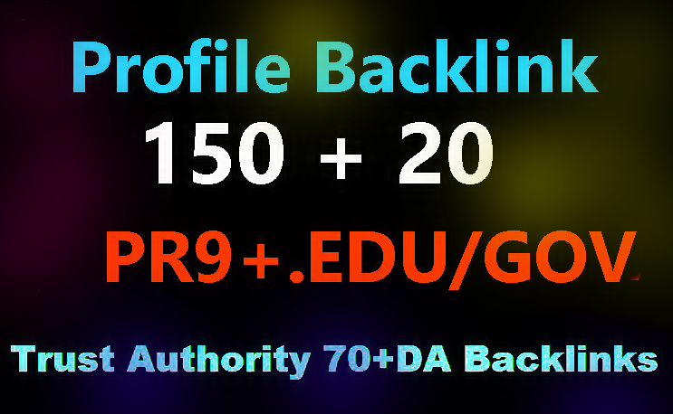 I will Manually Do - 150 Pr9 + 20 Edu-Gov High Domains Authority Safe Seo Backlinks From