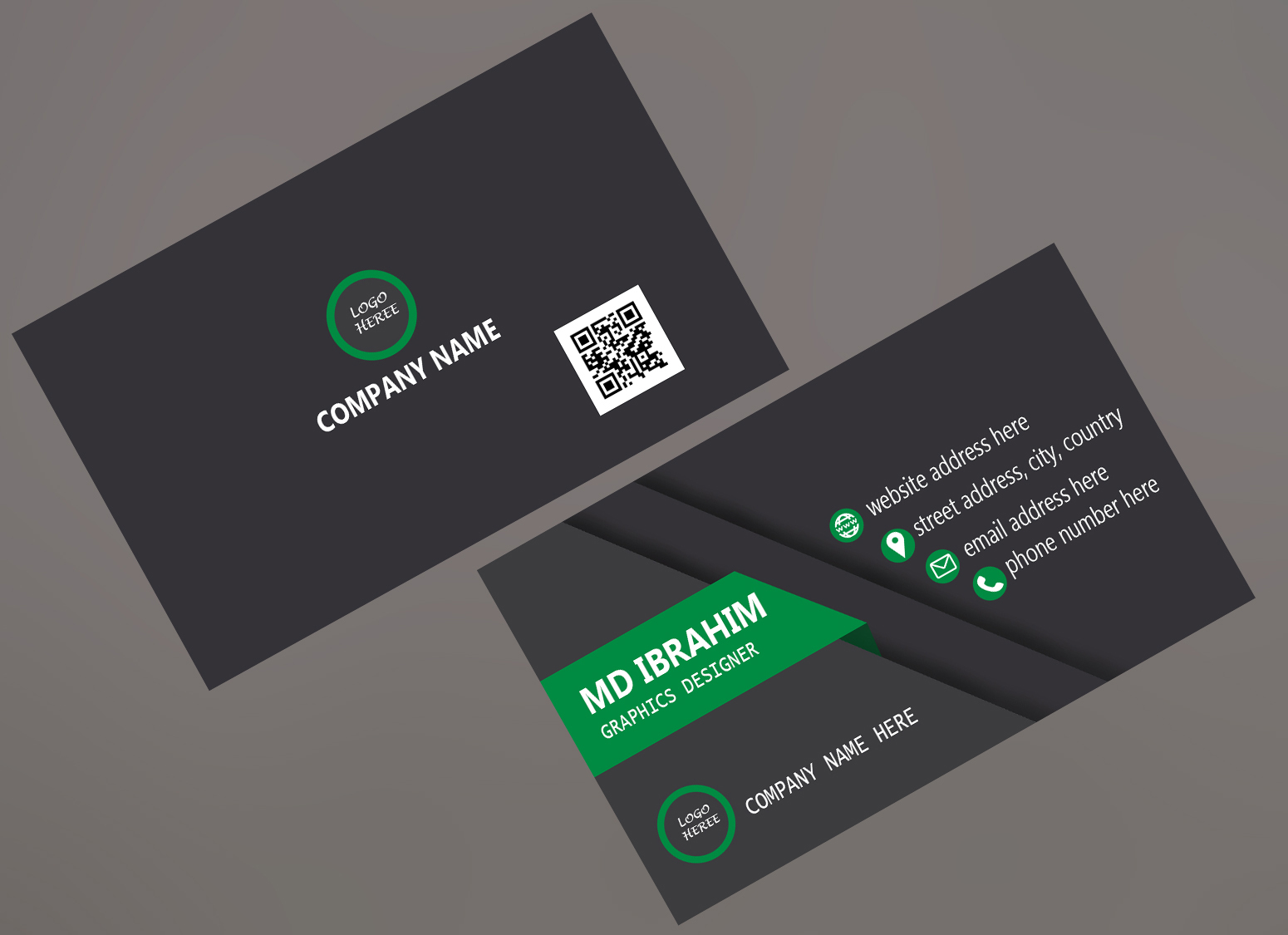 For a awesome business card design, contact with me