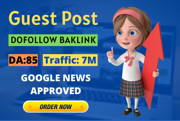 I will write SEO guest poste on my da 85 google news site with dofoollow backlink