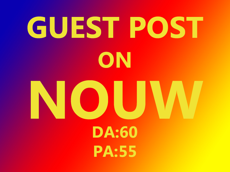 I will Write and Publish Guest post On Nouw Blog Da 60