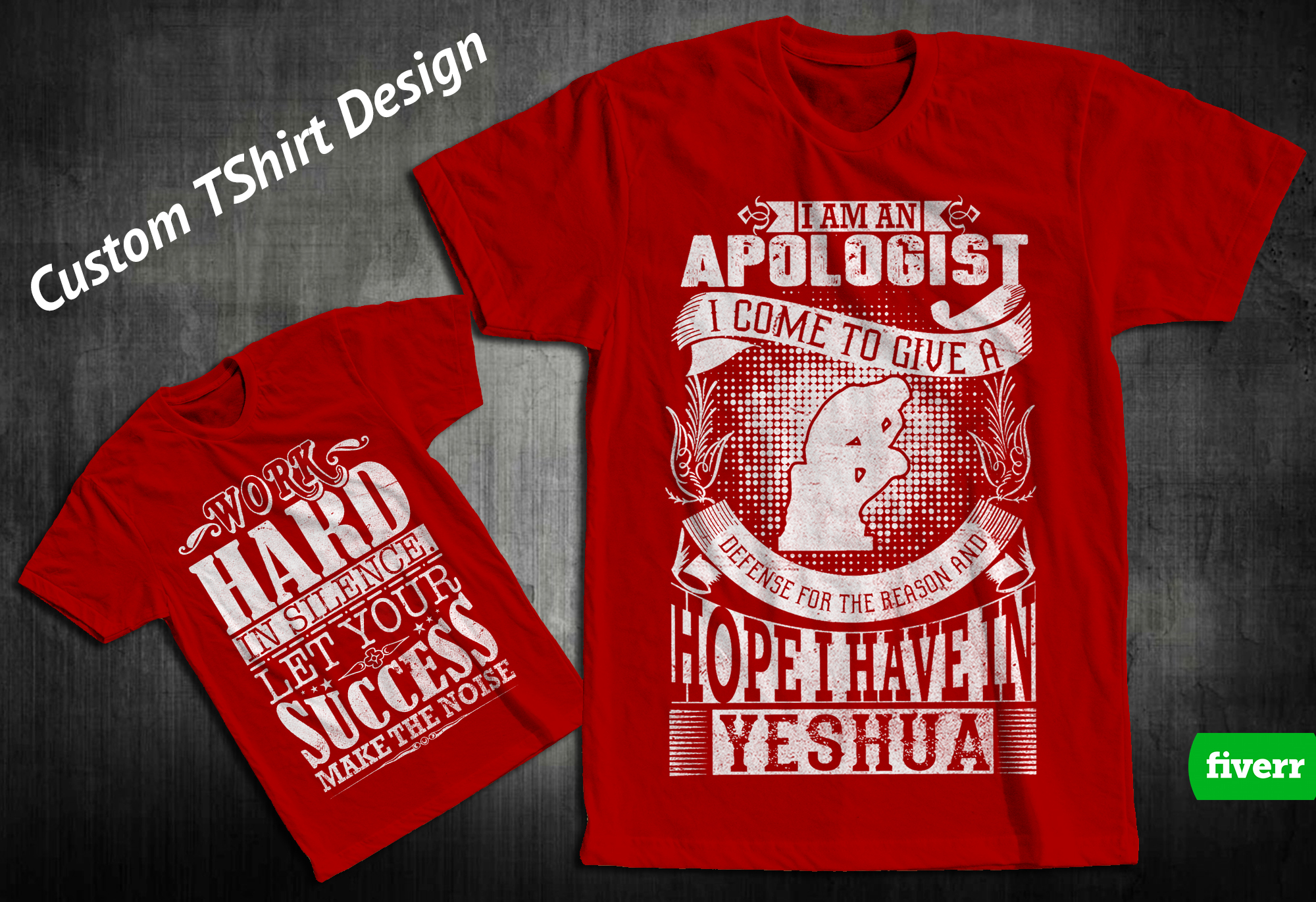 do custom unique typographic tshirt design