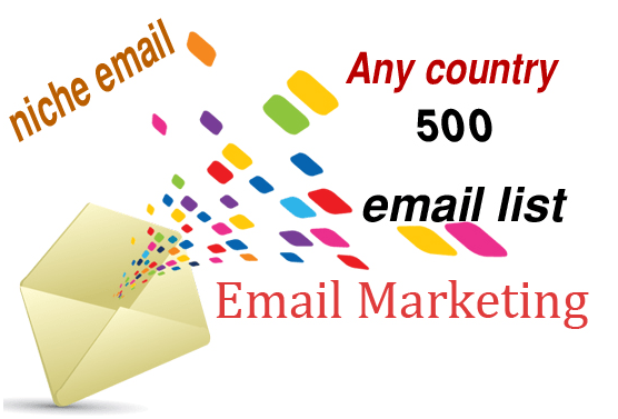 I will targeted niche email lists for email marketing...