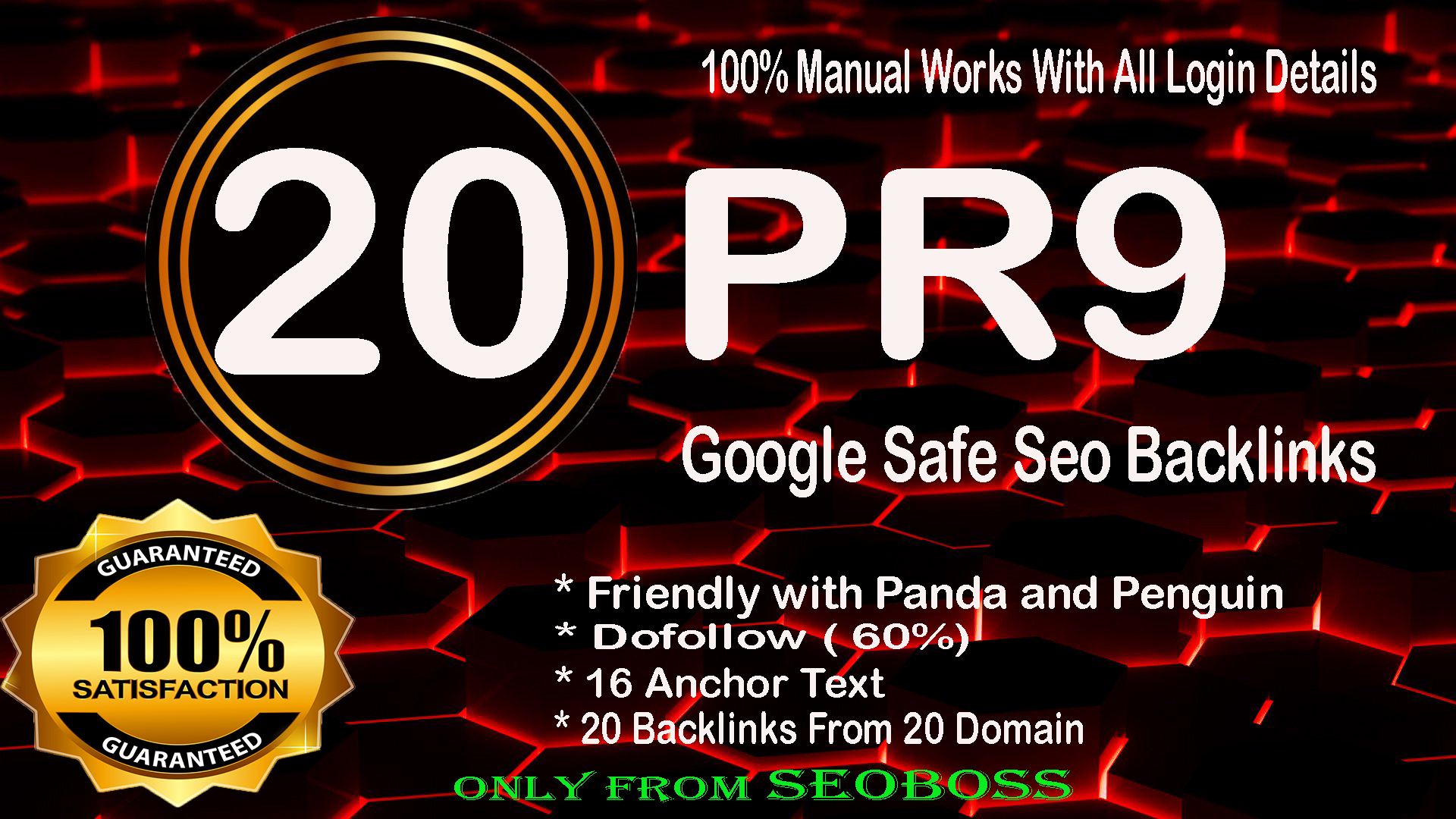 20 Pr9 - 80+ DA High Quality SEO Domain Authority Permanent Backlinks