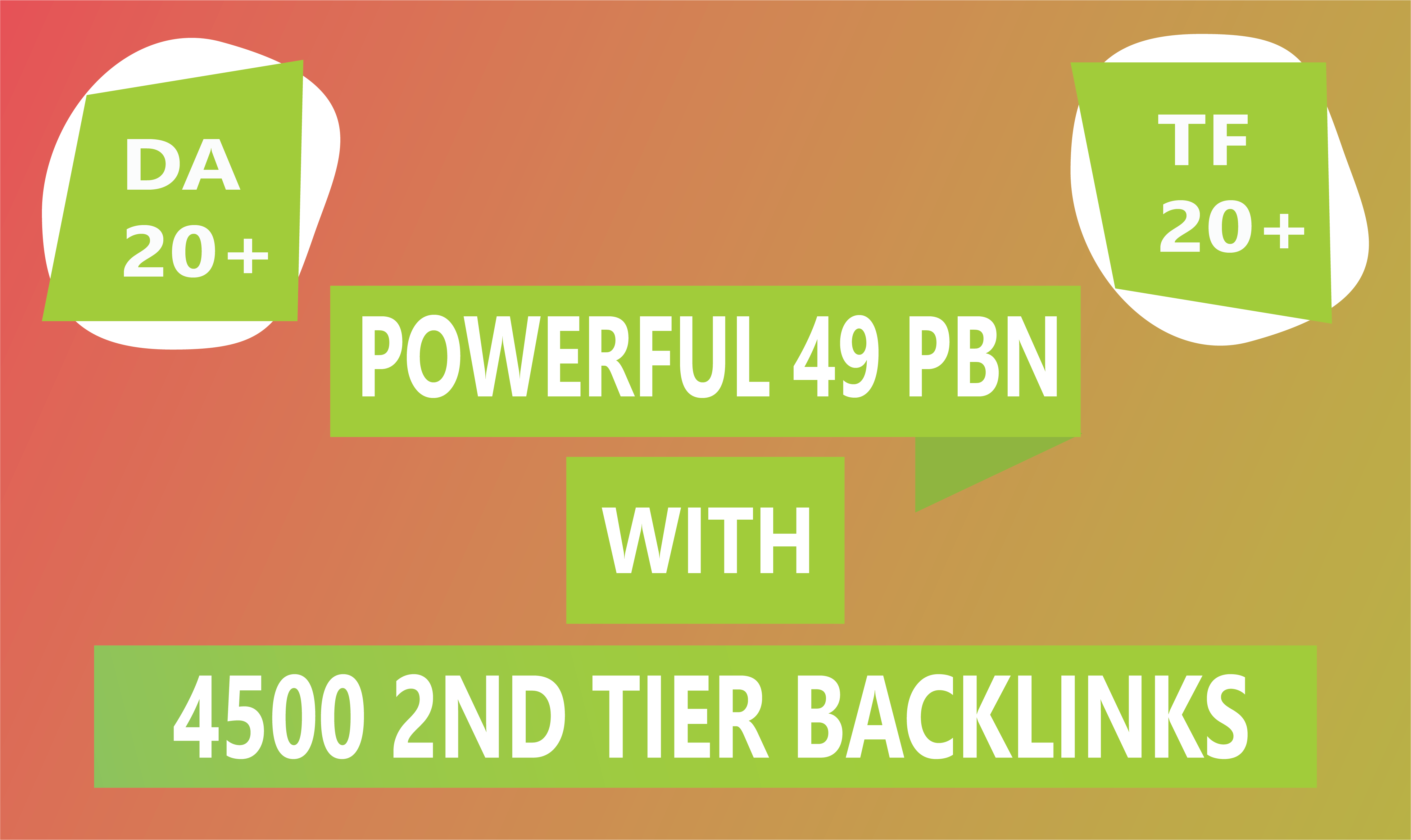 We Create Powerfully 49 PBN With 4500 2nd Tiers Mix Dofollow Backlinks