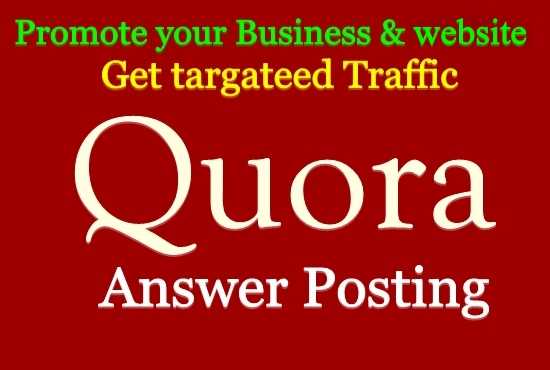 Promote your website in 15 HQ Quora Answer with link